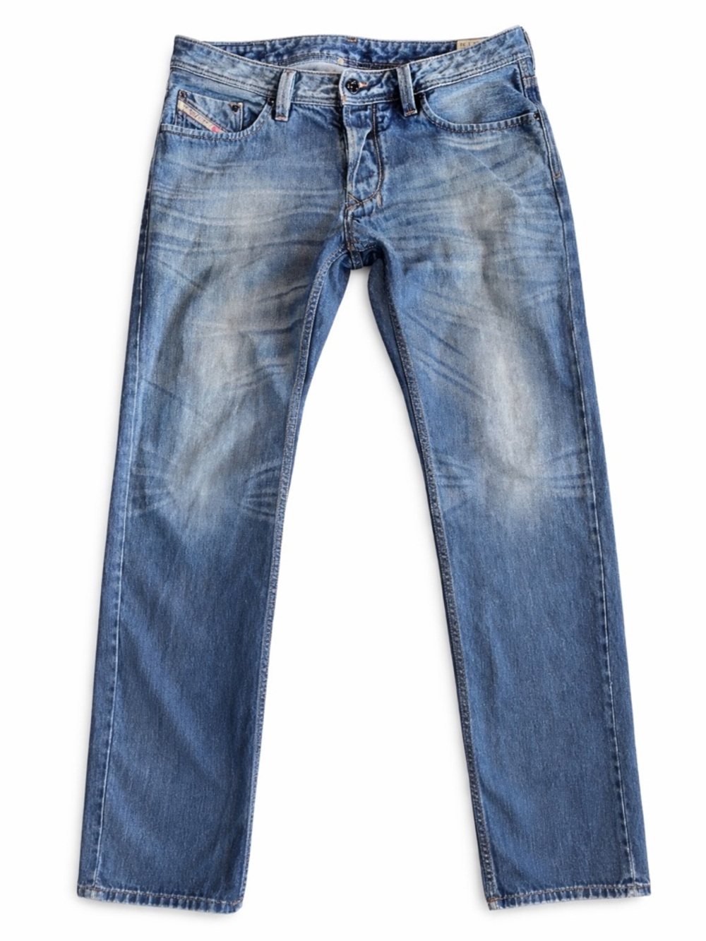 Diesel Larkee Jeans W34 L30 Blue Wash 0073I Straight Leg Denim Men’s